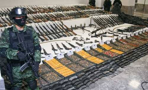 Cada año 200 mil armas de fuego ingresan a México