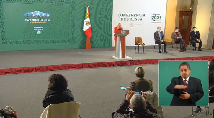 López Obrador no ha recibido la vacuna Pfizer