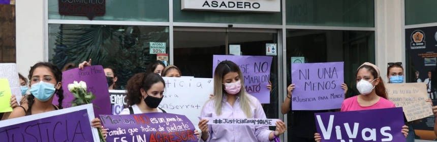Protestan por feminicidio de Monse en Veracruz