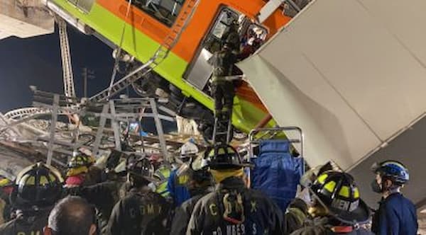 Más de 20 muertos tras colapsar estructura del Metro en CdMx