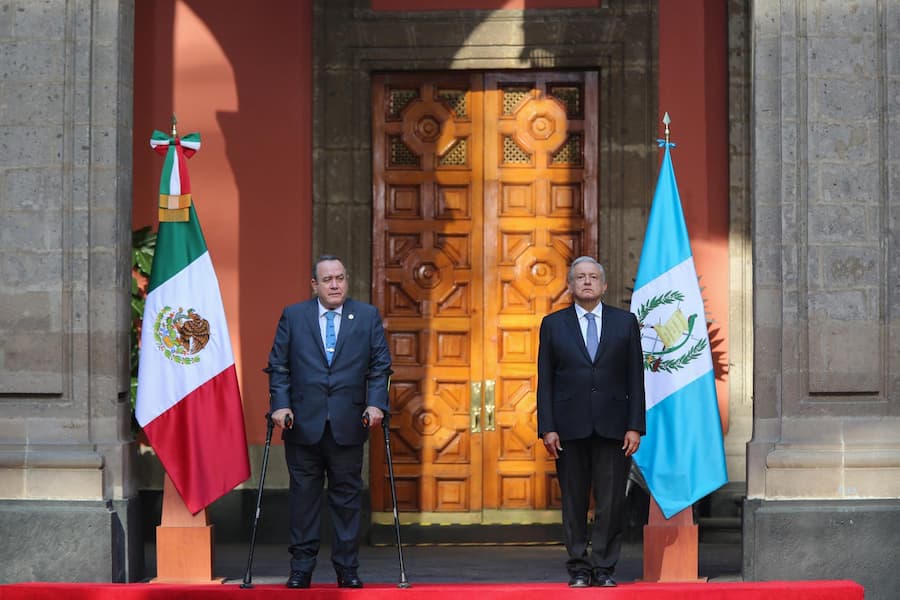 Recibe AMLO a presidente de Guatemala Alejandro Giammattei