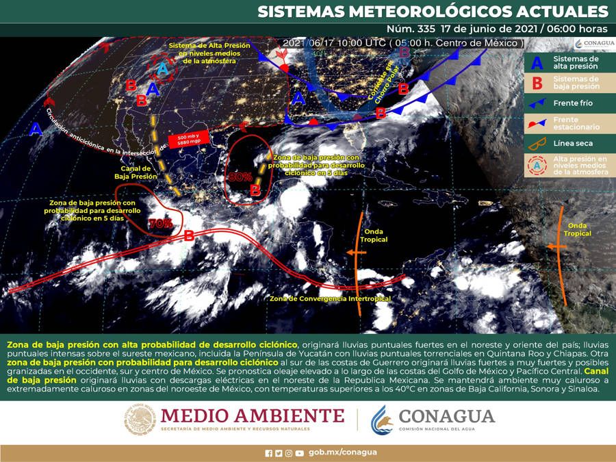 Continuarán las fuertes lluvias en Quintana Roo