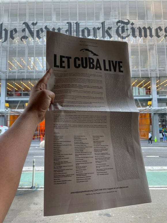 400 personalidades piden fin de bloqueo a Cuba en carta a Biden