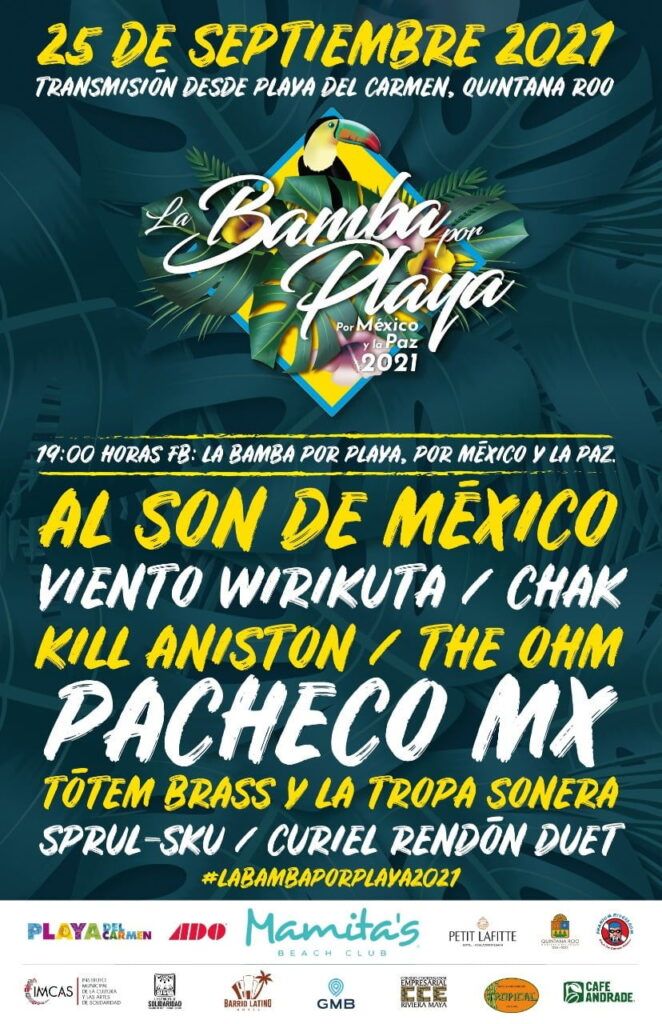 Presentan cartel del festival La Bamba por Playa