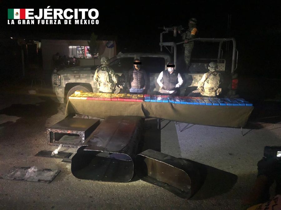 Asegura Ejército cerca de 200 Kilogramos de posible cocaína en San Luis y Sonora