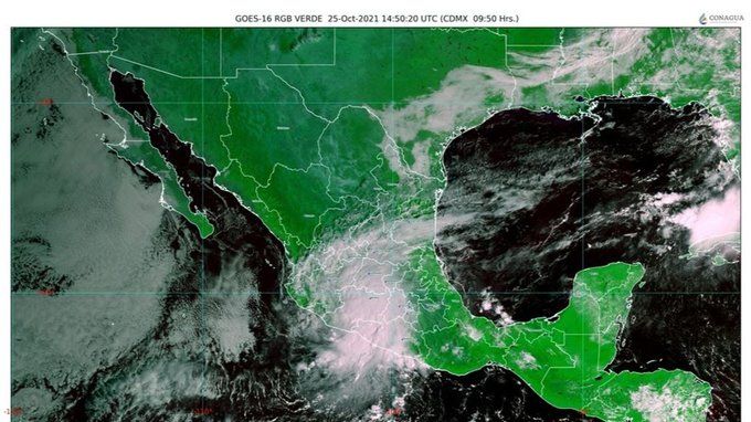 Inundaciones en Guerrero y Michoacán a causa del huracán "Rick"