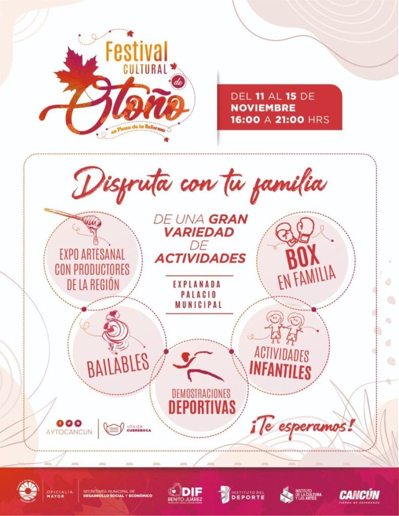 Invitan en Cancún al Festival Cultural de Otoño