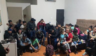 Rescata INM a 195 migrantes en Apodaca, Nuevo León