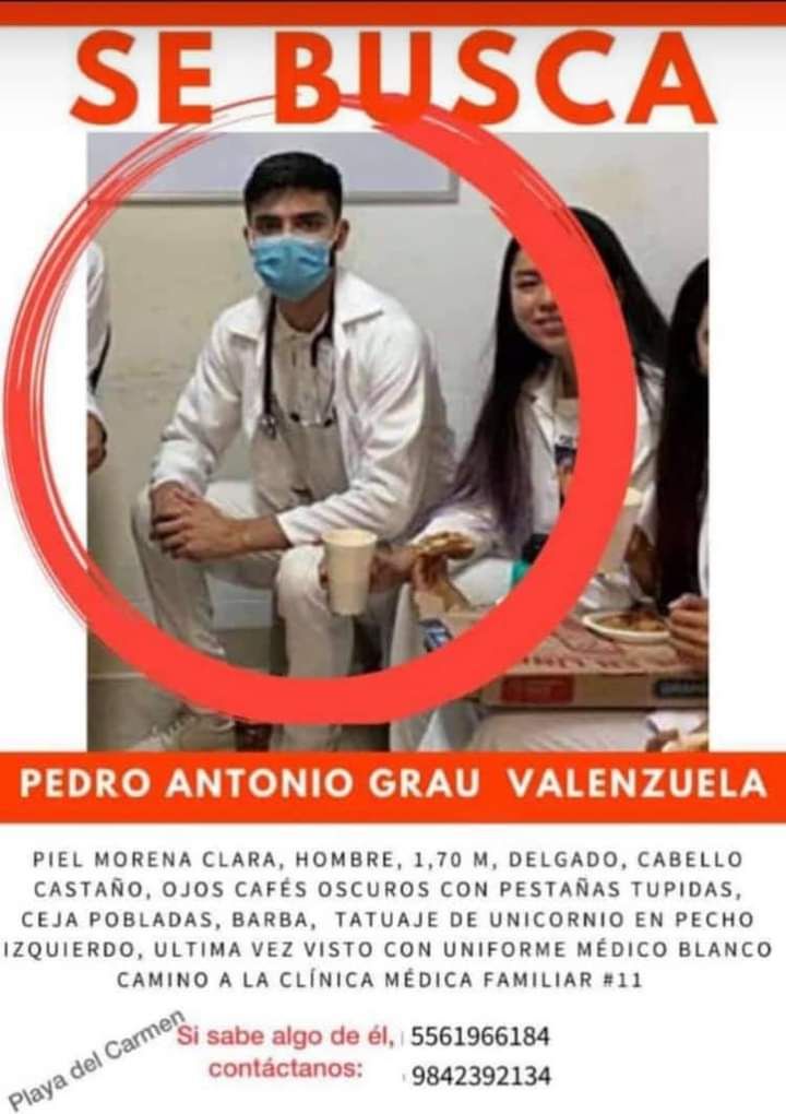 Solicitan ayuda para localizar a Pedro Antonio Grau Vaenzuela