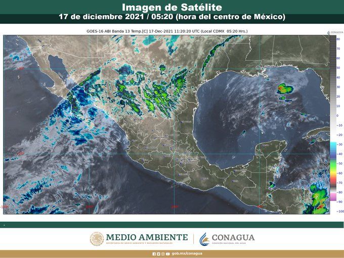 En las siguientes horas se prevén Chubascos aislados en Quintana Roo.
