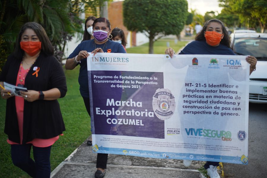 Realizan en Cozumel acciones contra la violencia hacia la mujer