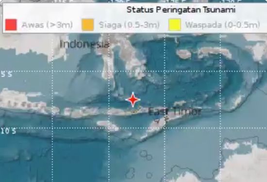 Se registra temblor de 7.4 en Indonesia