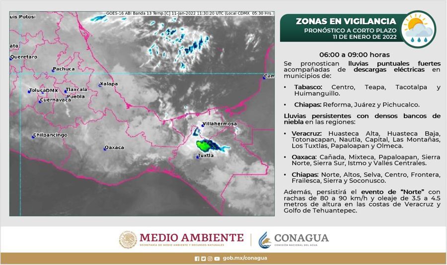Este martes el frente frío 21 se extenderá sobre la Península de Yucatán