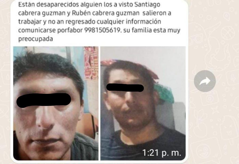 Hallan muertos a dos hermanos que se encontraban desaparecidos en Playa del Carmen