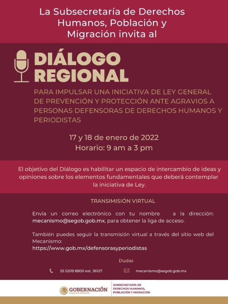 Invitan al diálogo regional para impulsar iniciativa en derechos humanos