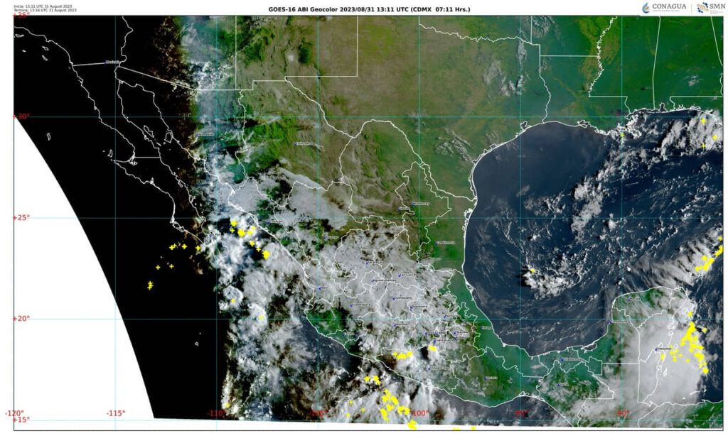 Continuarán las lluvias y nublados en Quintana Roo 