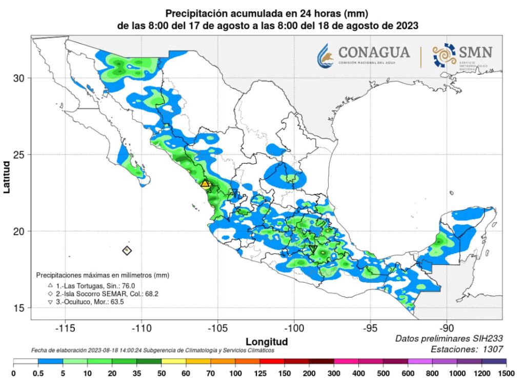 Pronostican lluvias fuerte para Quintana Roo