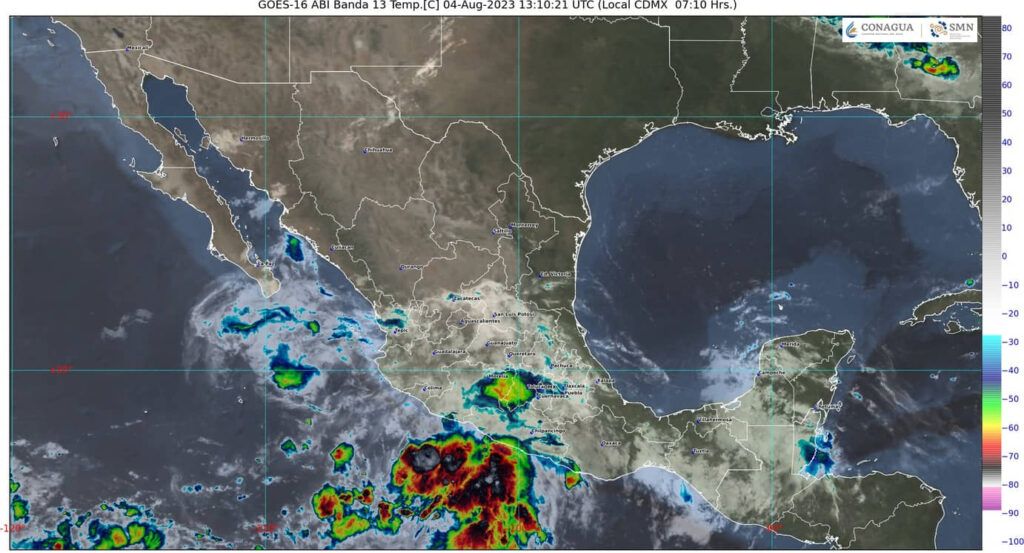 Onda tropical Núm. 19 recorrerá el sureste de México