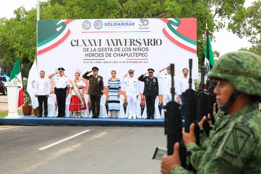 Solidaridad conmemoró el 176 aniversario de la Gesta Heroica de los Niños Héroes de Chapultepec