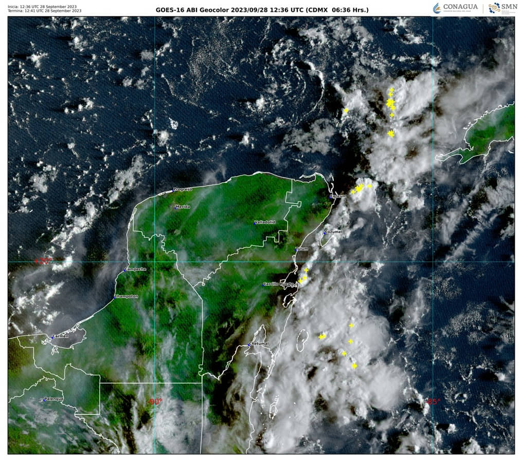 Onda tropical 28 provocará lluvias en Quintana Roo
