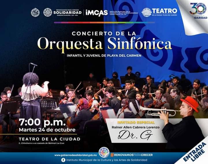 Concierto de la Orquesta Sinfónica Infantil y Juvenil en Playa del Carmen