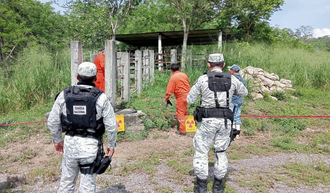 Guardia Nacional y Ejército Mexicano recuperan fuente radiactiva de Iridio-192 en el estado de Tabasco