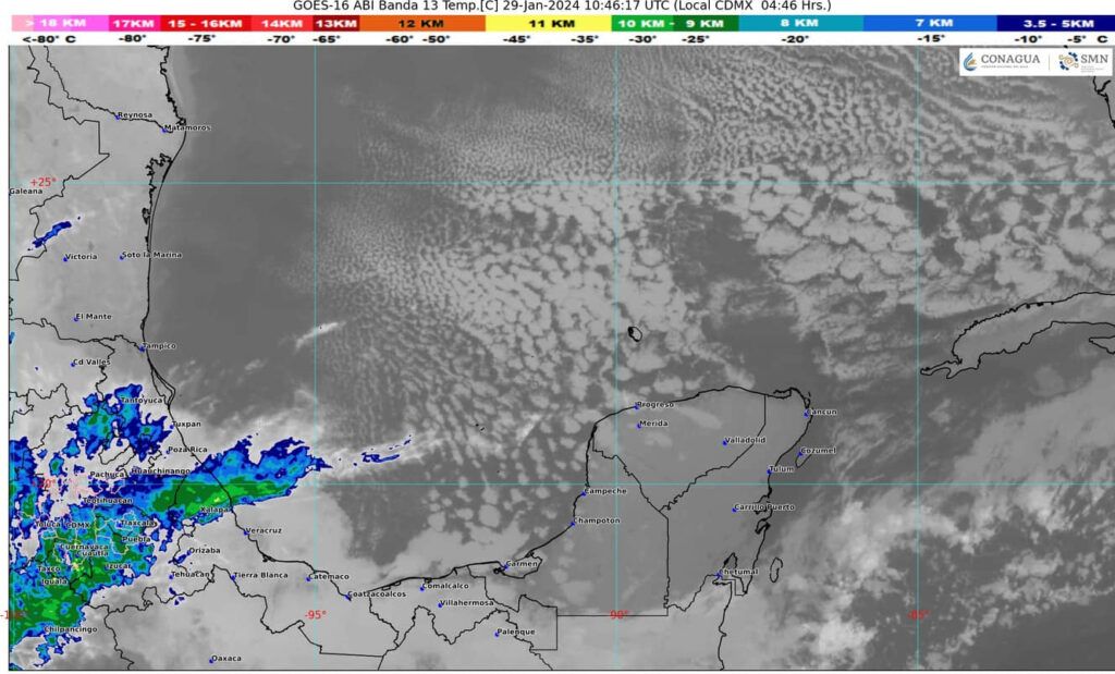 Pocas probabilidades de lluvias para hoy en Quintana Roo