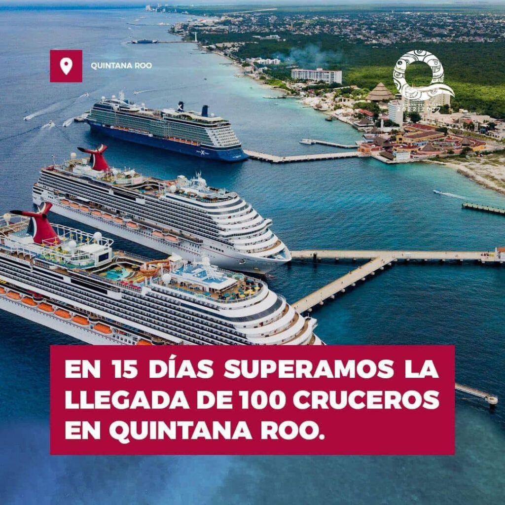 Recibe Quintana Roo más de 100 cruceros en las primeras dos semanas del año